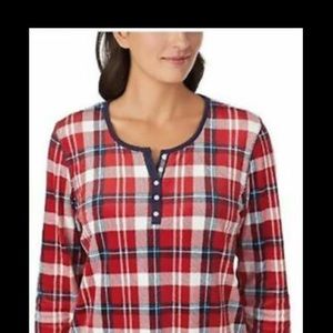 Super soft Comfy Nautica pajama set, red white & blue plaid